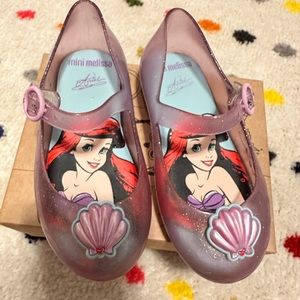 Mini Melissa- Ariel clear shoes